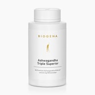 Biogena, Ashwagandha Triple Superior, Bottiglia, bianco, Con Ashwagandha premium KSM-66® e 40 mg di withanolidi