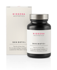 Biogena Aesthetics, SKIN BIOTIC+, Sticlă, alb, Arta unei pieli uniforme.