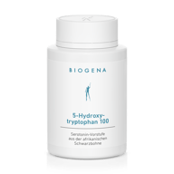 Biogena, 5-Hydroxy-tryptophan 100, Sticlă, alb, Precursor al serotoninei din fasolea neagră africană