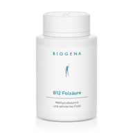 Biogena, B12 Folsäure, Sticlă, alb, Metilcobalamină și folat activat