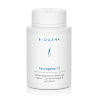 Biogena, Ferrogena® 10, Sticlă, alb, Fier vegetal blând plus vitamina C, bine biodisponibil & tolerabil