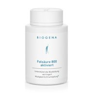Biogena, Folsäure 800 aktiviert, Sticlă, alb, Sprijină formarea sângelui, reduce oboseala & epuizarea®