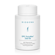 Biogena, OPC PolyMax® 250/30, Sticlă, alb, Cu proantocianidine oligomerice (OPC) și polifenoli