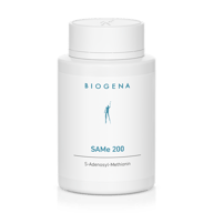 Biogena, SAMe 200, Sticlă, alb, S-Adenosyl-Methionin