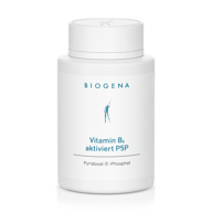 Biogena, Vitamin B₆ aktiviert P5P, Sticlă, alb, Pyridoxal-5’-Phosphat