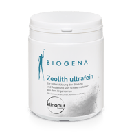 Biogena, Zeolith ultrafein, Borcan, alb, Pentru susținerea legării și eliminării metalelor grele* din organism *Plumb, cadmiu, arsen, crom, aluminiu și nichel.