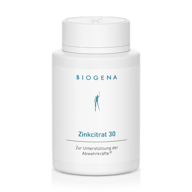 Biogena, Zinkcitrat 30, Sticlă, alb, Pentru susținerea imunității®