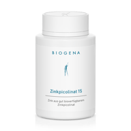 Biogena, Zinkpicolinat 15, Sticlă, alb, Zinc din picolinat de zinc bine biodisponibil