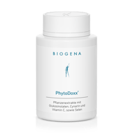 Biogena, PhytoDoxx®, Sticlă, alb, Extracte de plante cu glucozinolați, cinarină și vitamina C, precum și seleniu