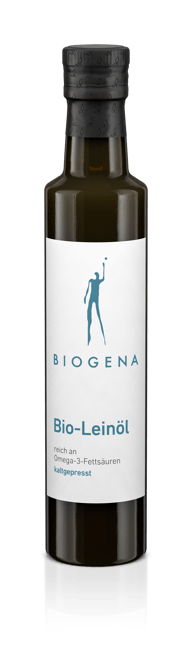 Biogena, Bio-Leinöl, Sticlă, verde, bogat în acizi grași omega-3 presat la rece