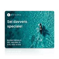 Carta regalo BIOGENA, carta, testo, superficie d’acqua, kayak con pagaia