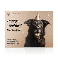 Gift card "Happy Woofday"