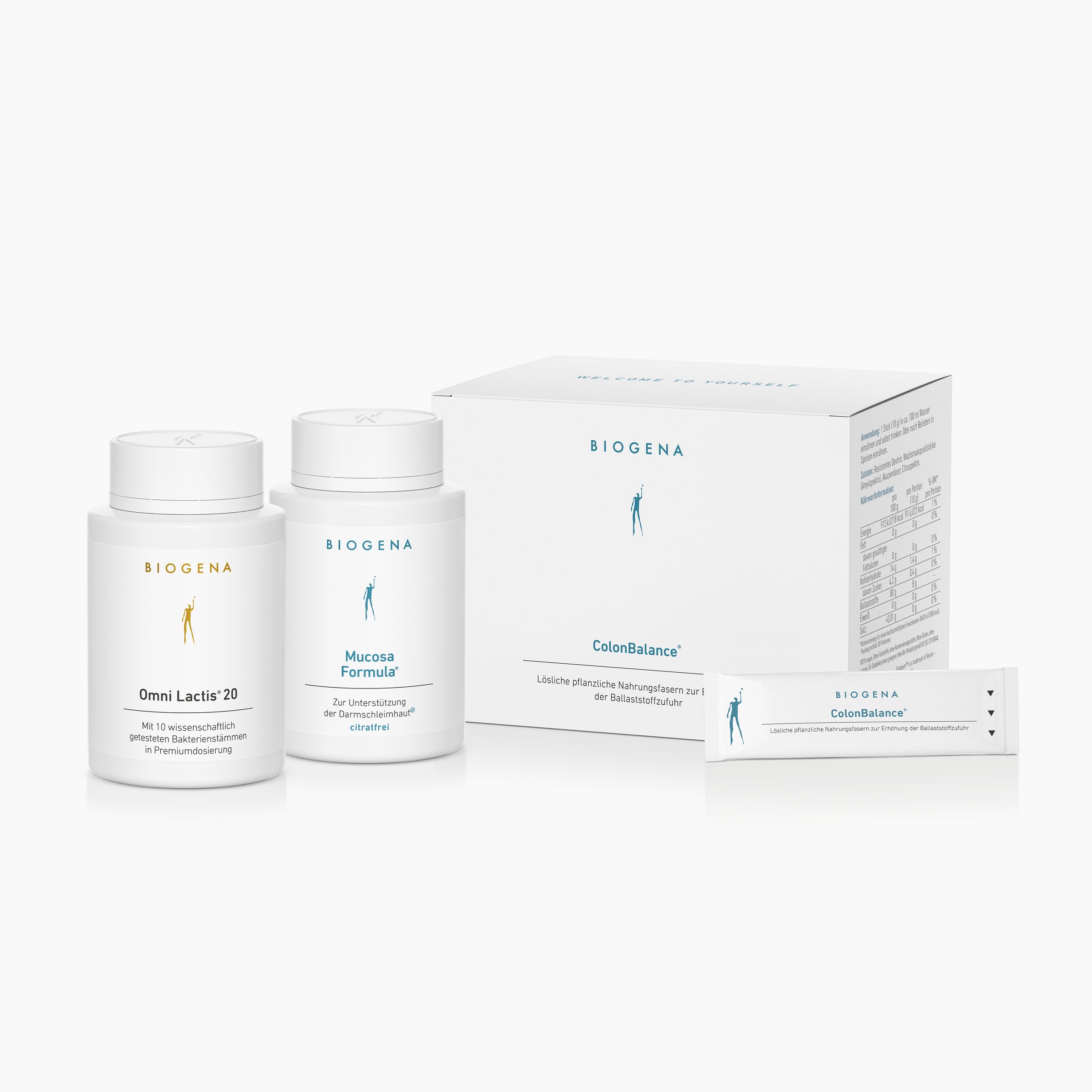 Biogena, ColonBalance®, Karton, weiß, Lösliche pflanzliche Nahrungsfasern zur Erhöhung der Ballaststoffzufuhr