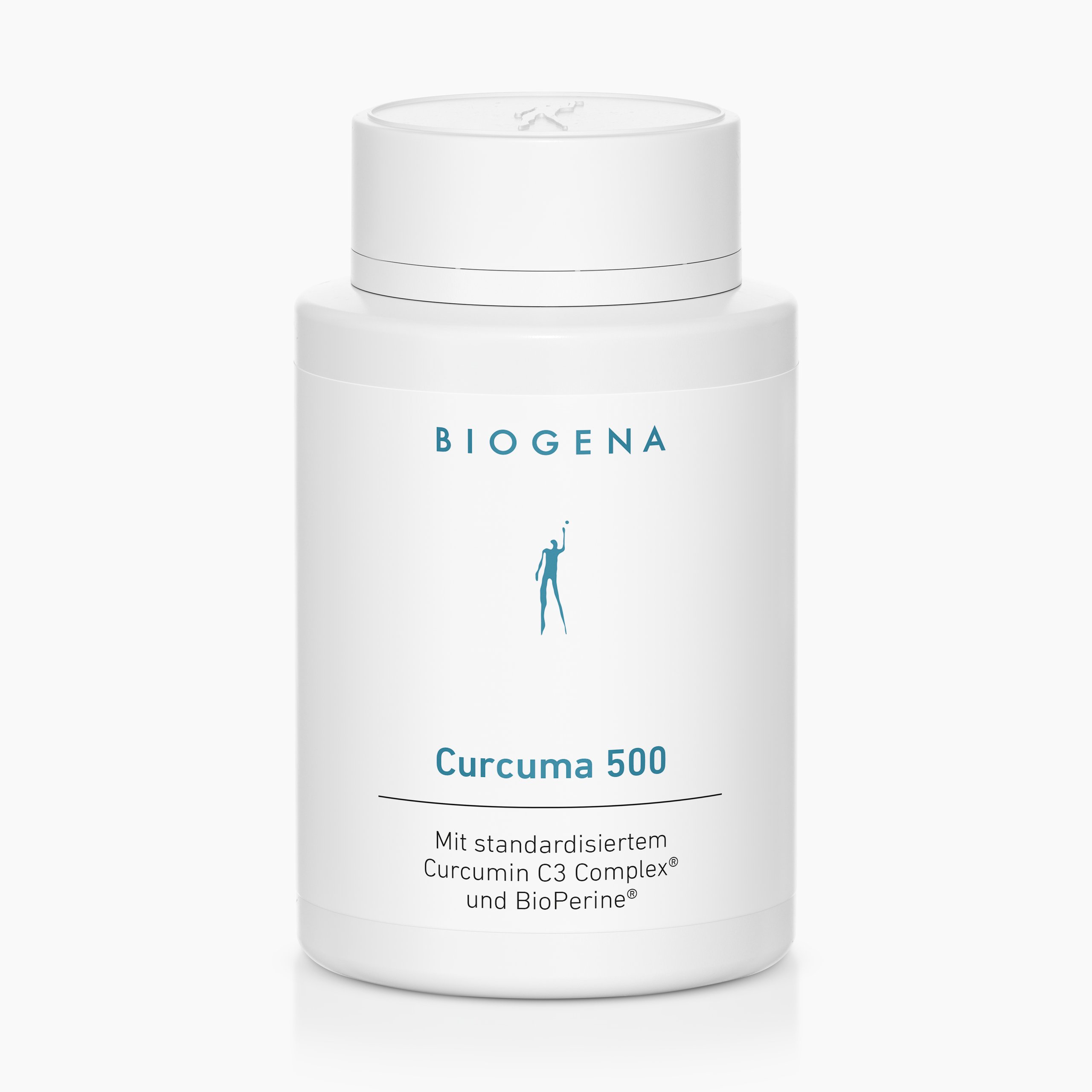 Biogena, Curcuma 500, Flasche, weiß, Mit standardisiertem Curcumin C3 Complex® und BioPerine®