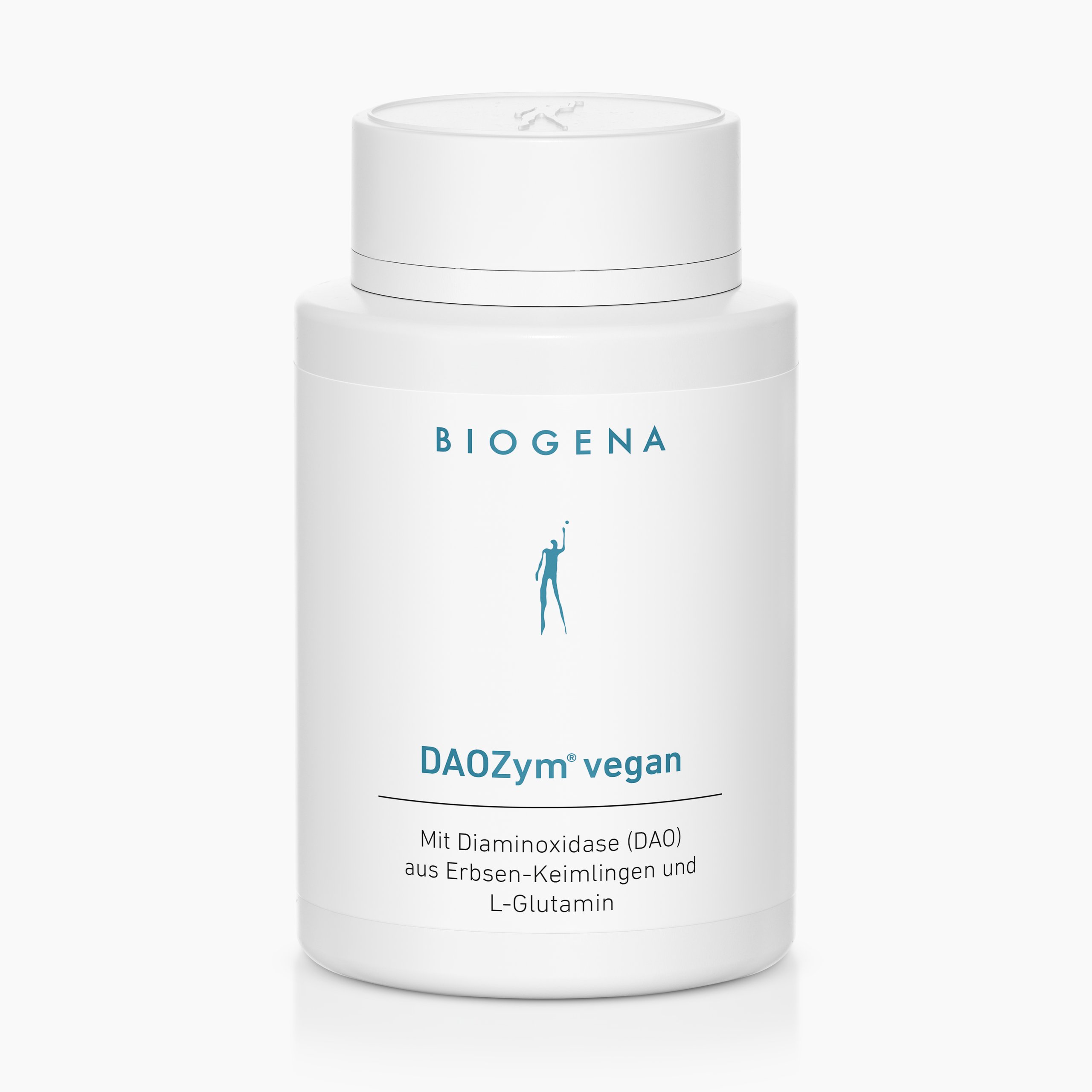 Biogena, DAOZym® vegan, Bottiglia, bianco, Con diaminossidasi (DAO) da germogli di pisello e L-glutammina