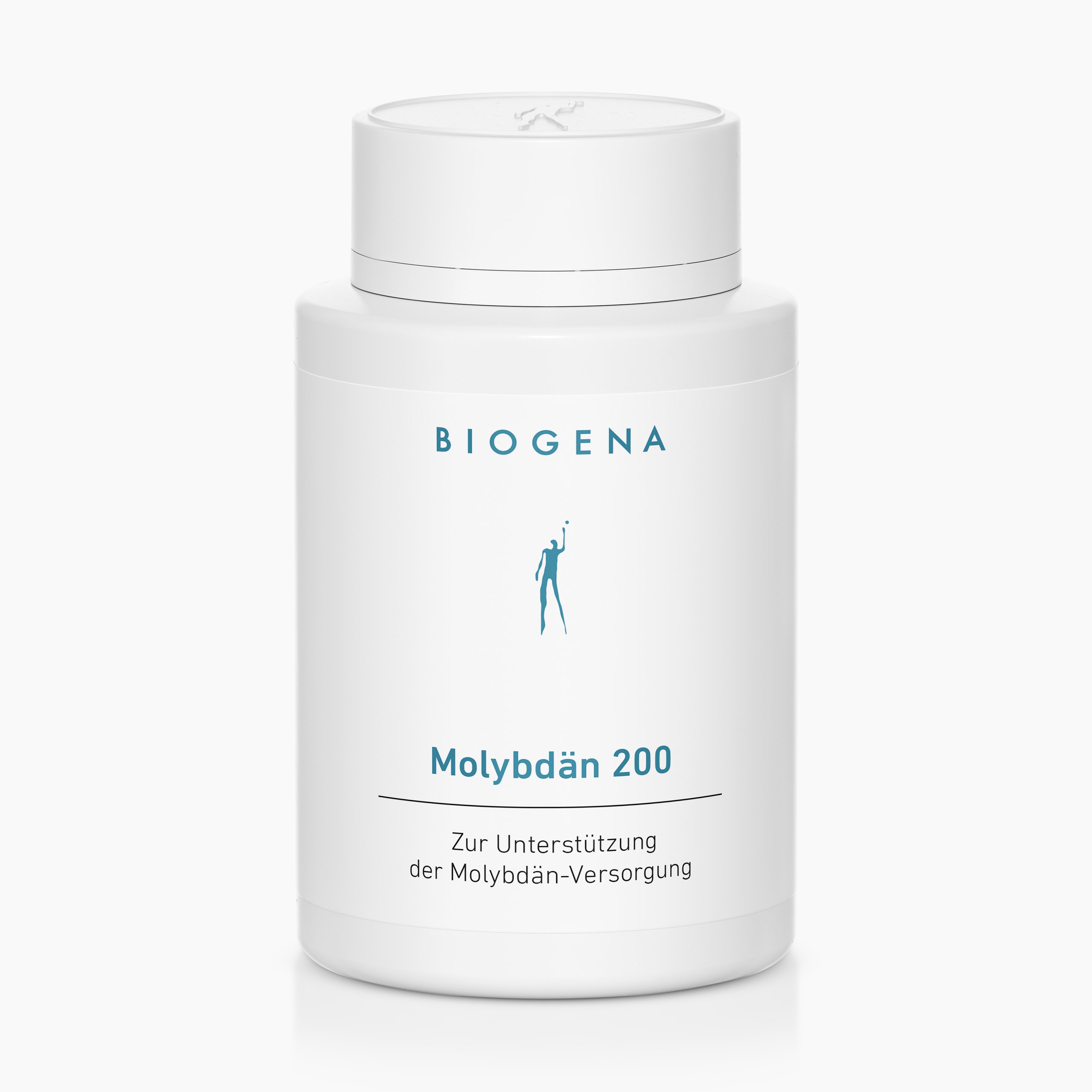 Biogena, Molybdän 200, Sticlă, alb, Pentru susținerea aportului de molibden