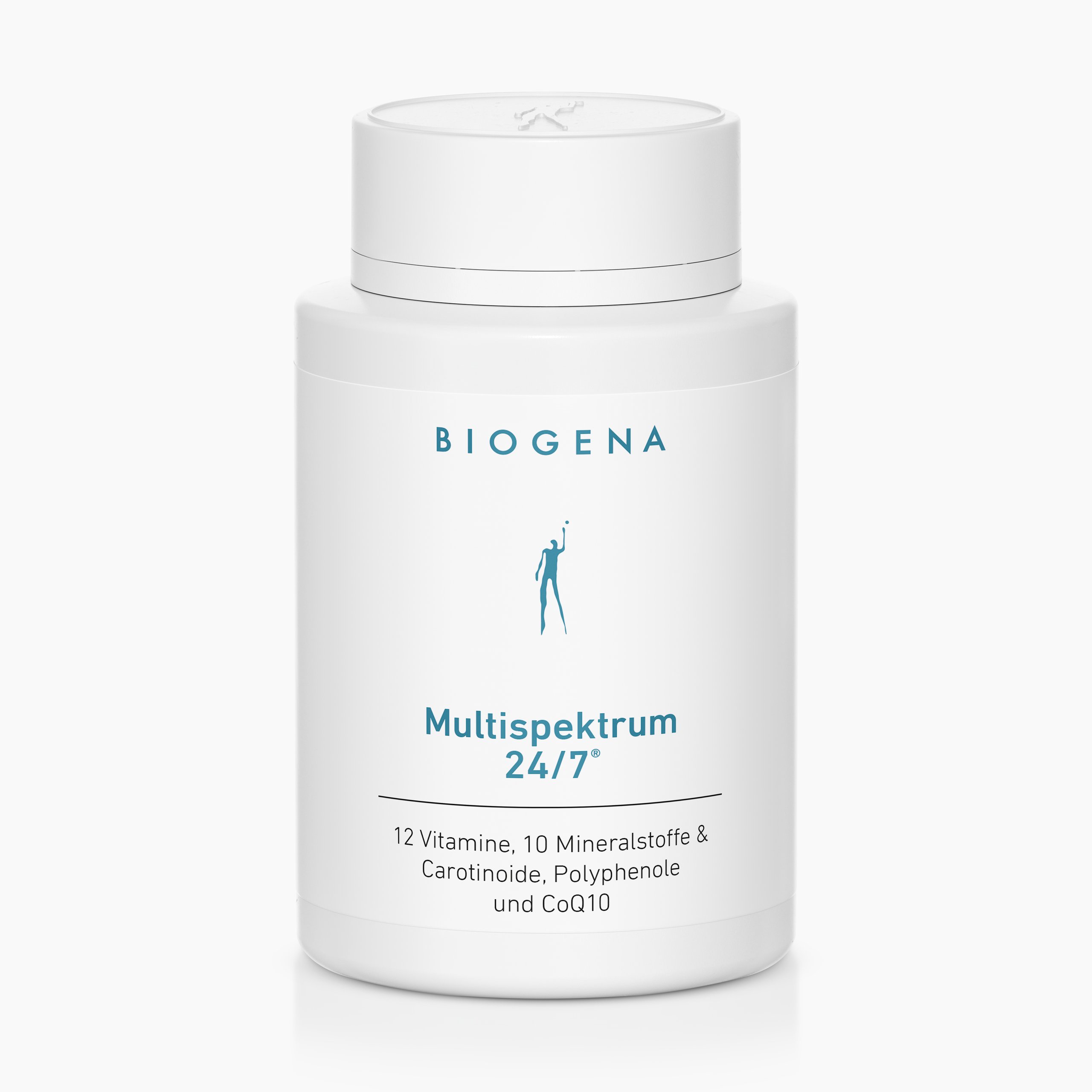 Biogena, Multispektrum 24/7®, Flasche, weiß, 12 Vitamine, 10 Mineralstoffe & Carotinoide, Polyphenole und CoQ10
