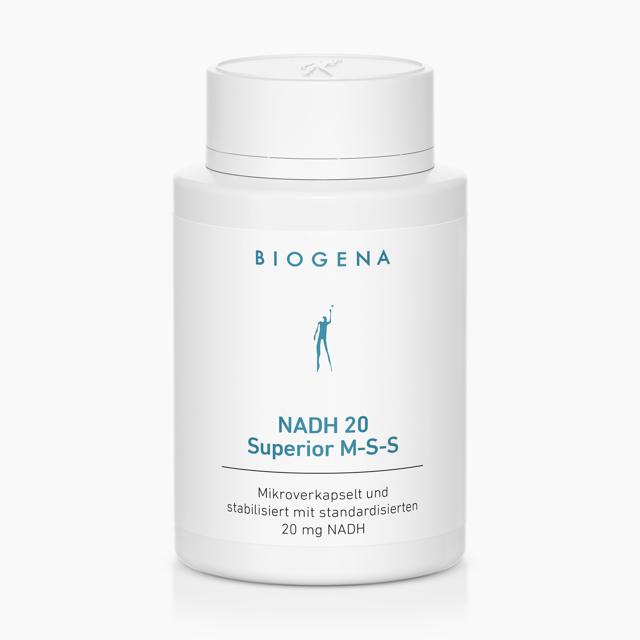 Biogena, NADH 20 Superior M-S-S, Flasche, weiß, Mikroverkapselt und stabilisiert mit standardisierten 20 mg NADH