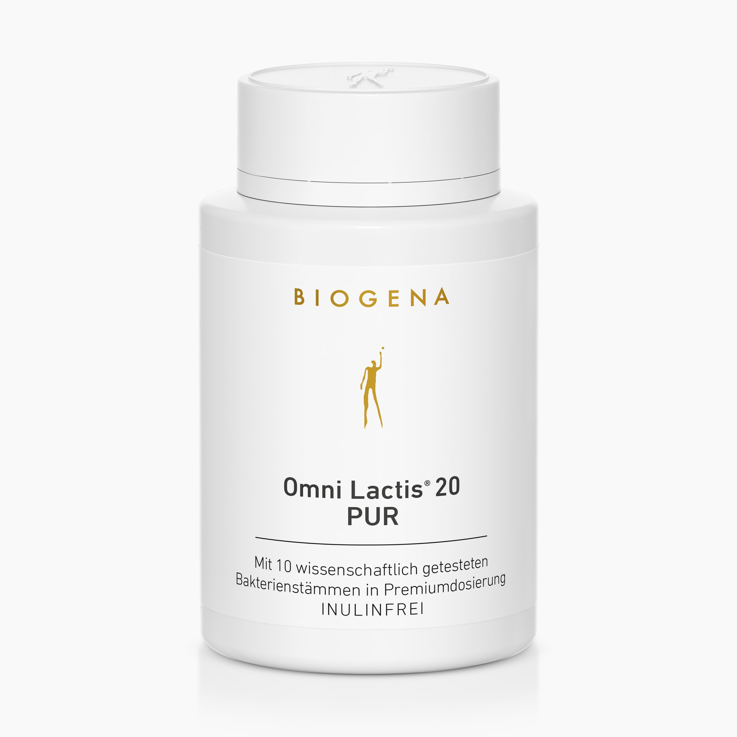 Biogena, Omni Lactis® 20 PUR, Flasche, weiß, Mit 10 wissenschaftlich getesteten Bakterienstämmen in Premiumdosierung INULINFREI