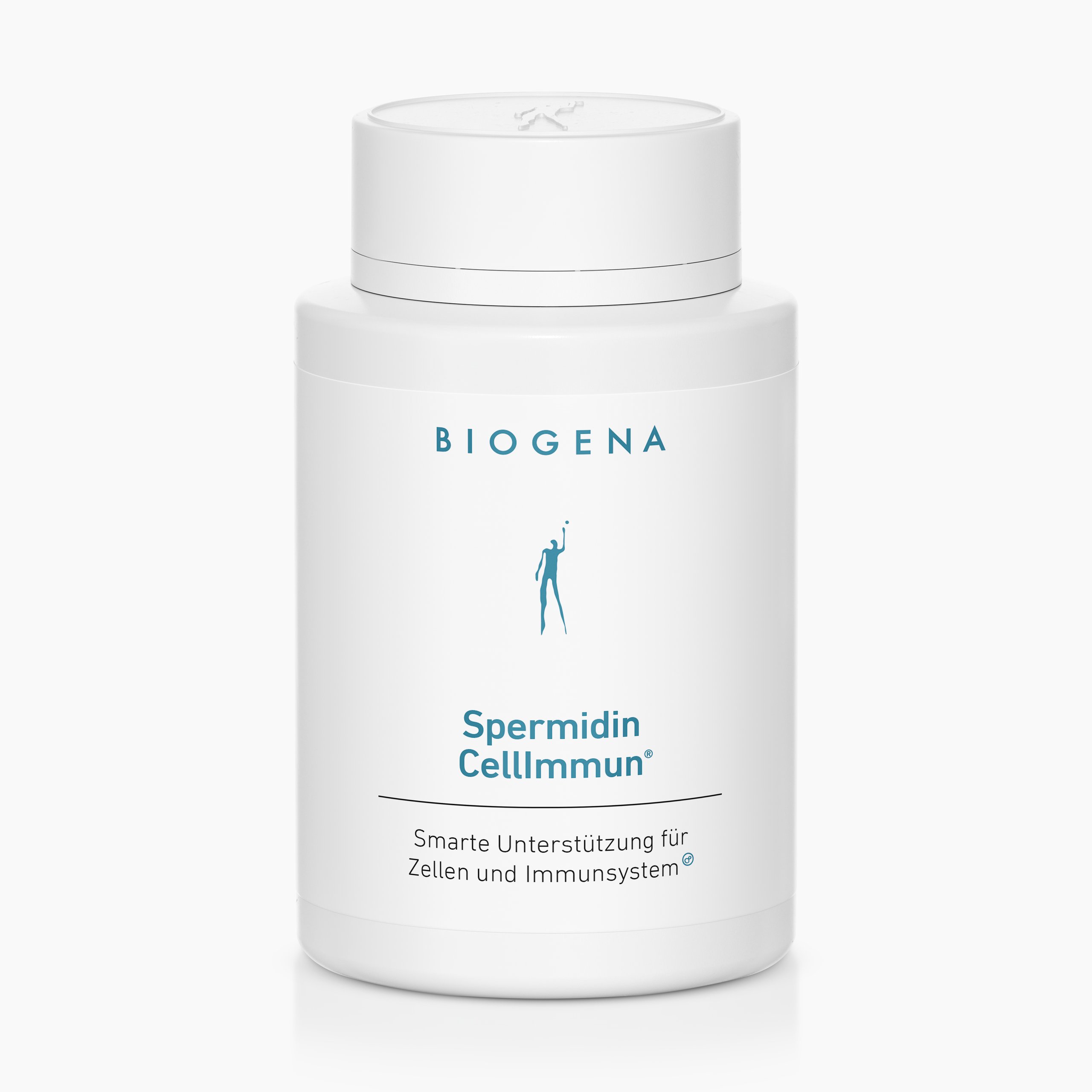Biogena, Spermidin CellImmun®, Botella, blanco, Apoyo inteligente para las células y el sistema inmunitario®