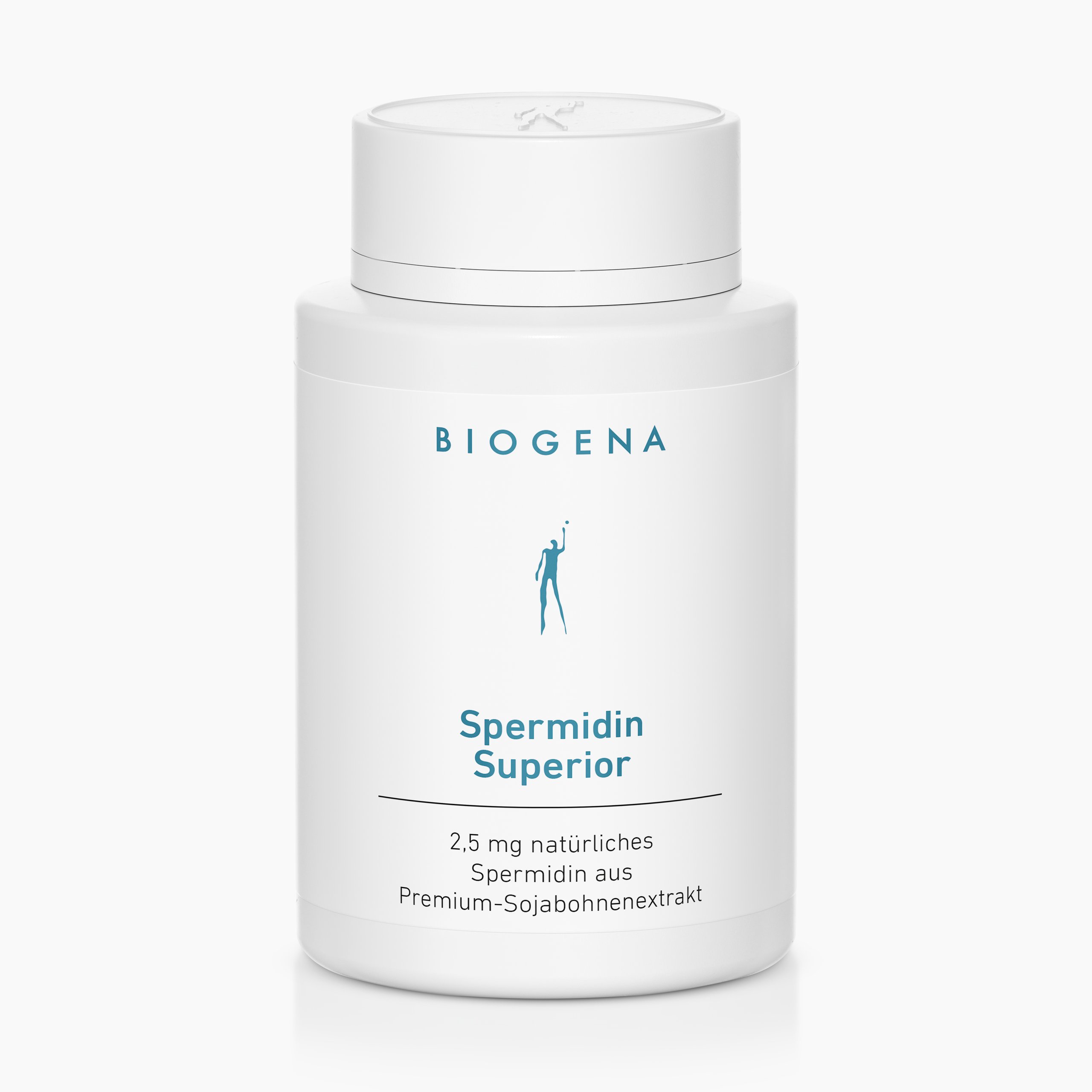 Biogena, Spermidin Superior, Botella, blanco, 2,5 mg de espermidina natural de extracto de soja premium