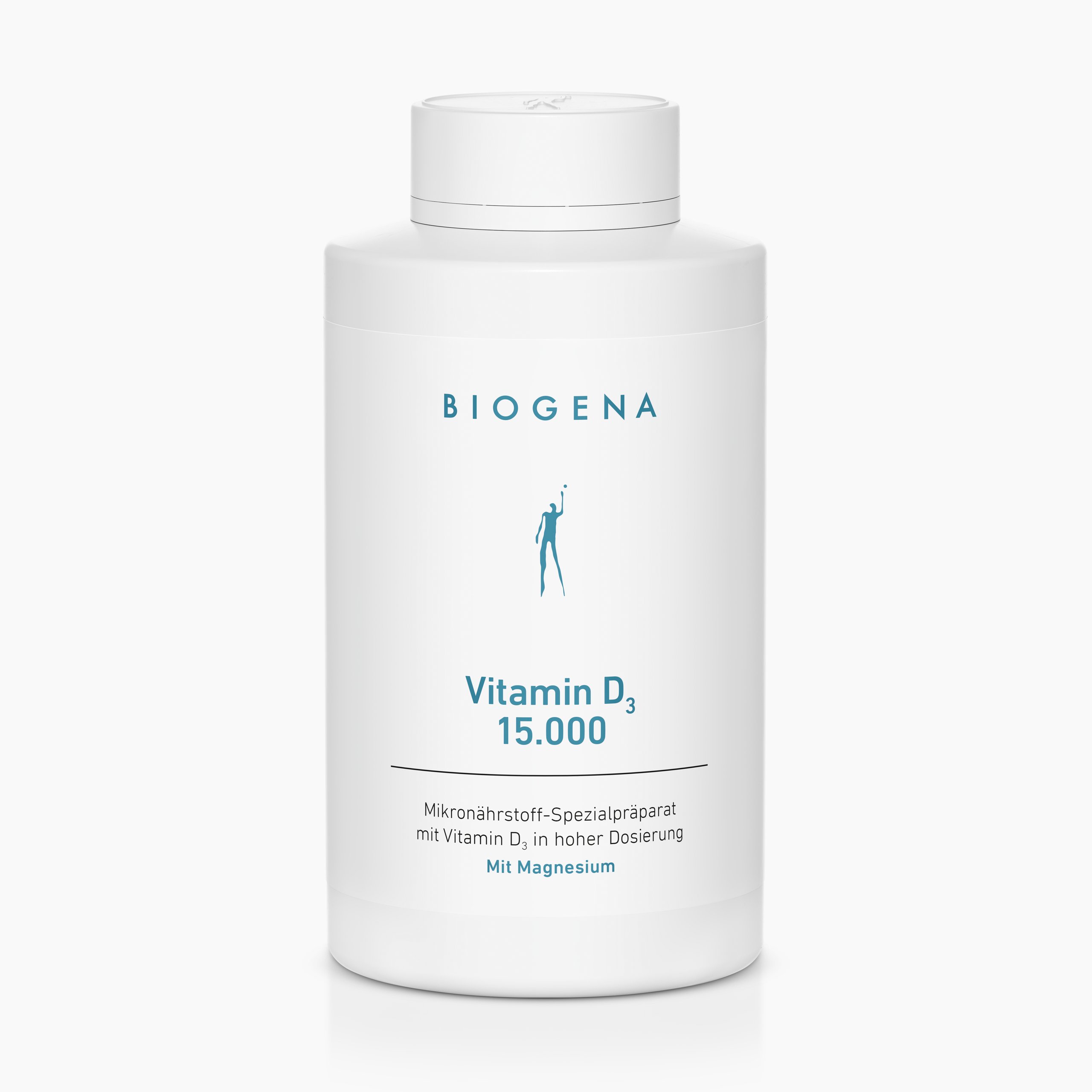 Biogena, Vitamin D₃ 15.000, Flasche, weiß, Mikronährstoff-Spezialpräparat mit Vitamin D₃ in hoher Dosierung Mit Magnesium