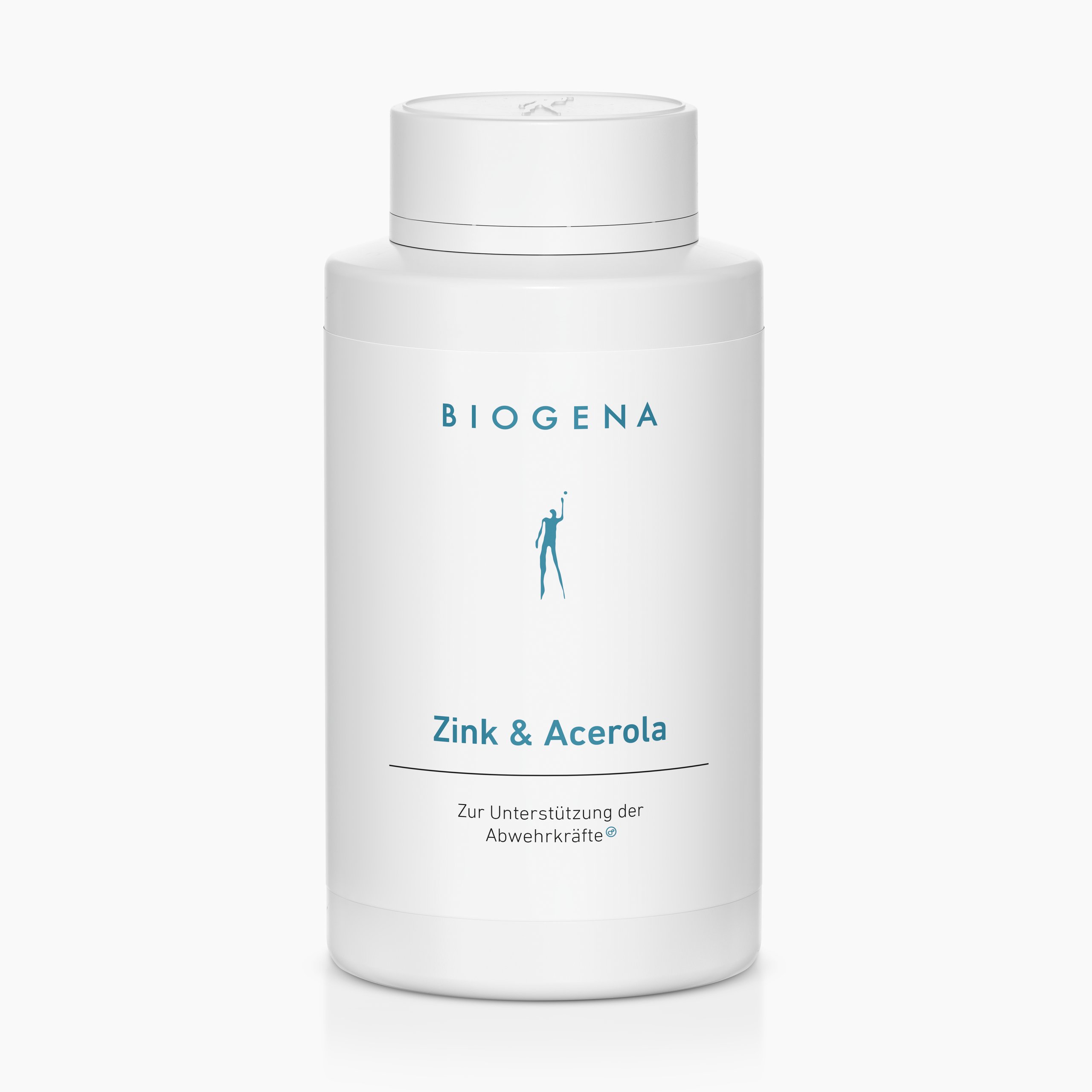 Biogena, Zink & Acerola, Flasche, weiß, Zur Unterstützung der Abwehrkräfte®