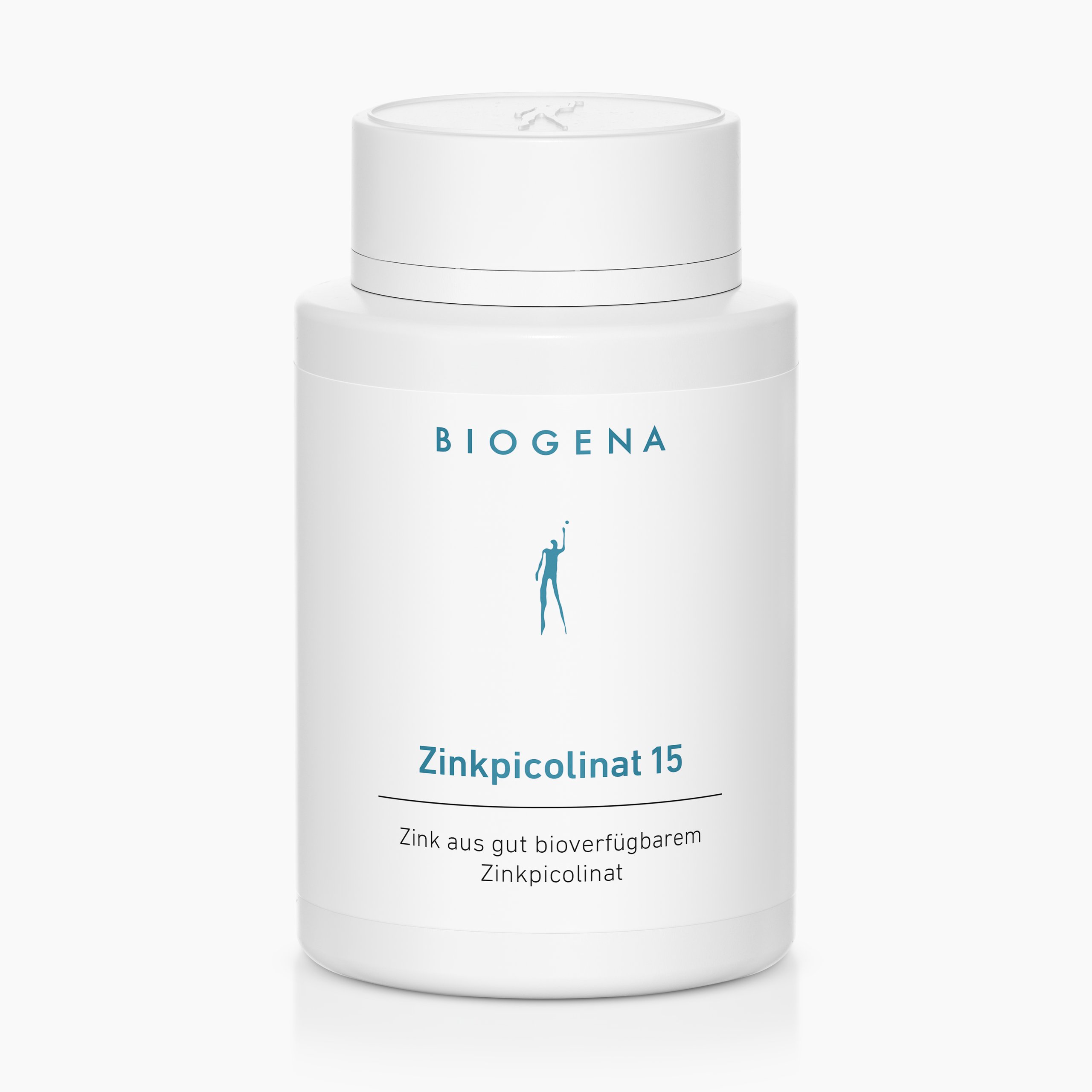 Biogena, Zinkpicolinat 15, Bottle, white, Zinc from well bioavailable zinc picolinate