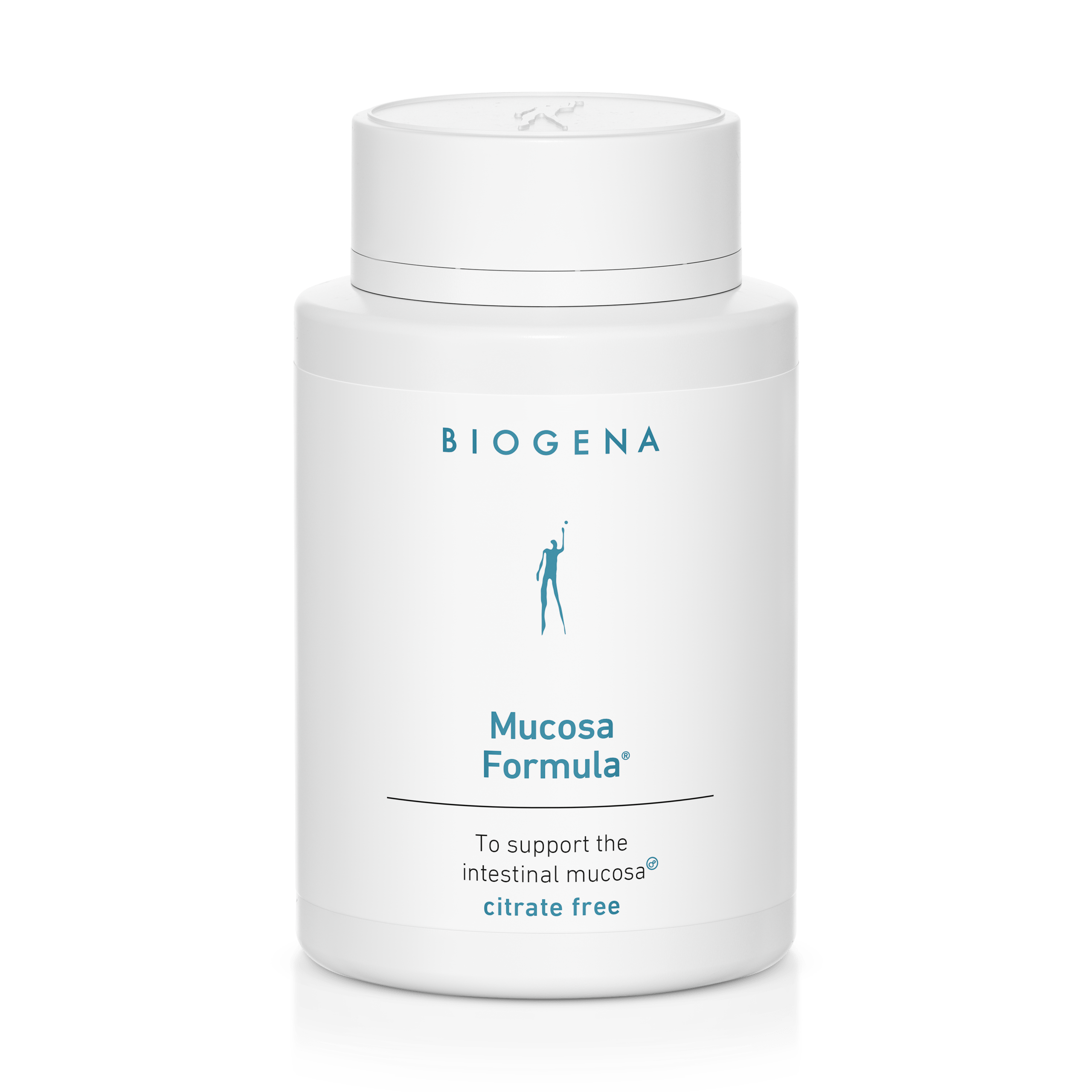Biogena, Mucosa Formula®, Bottle, white, To support the intestinal mucosa® citrate free