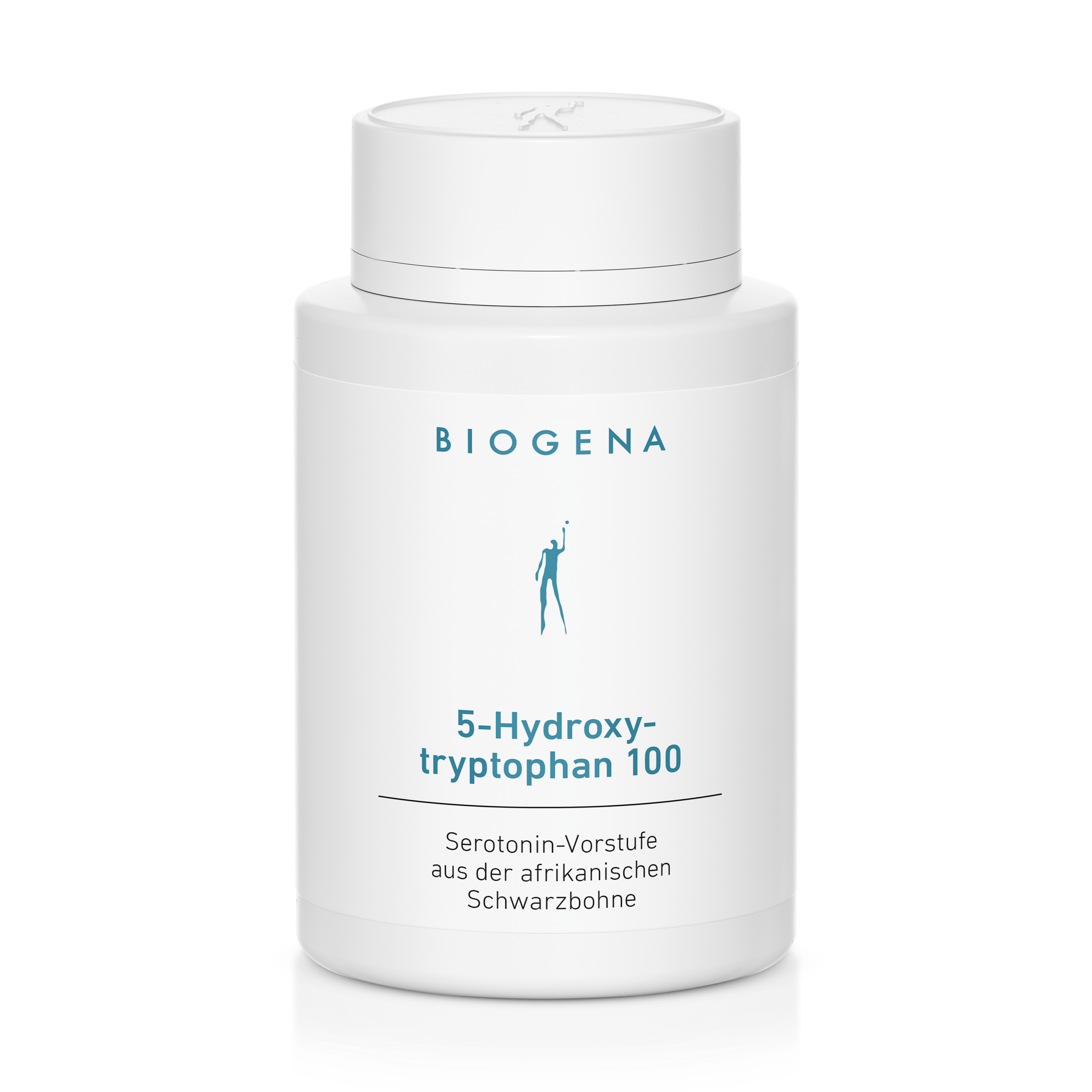 Biogena, 5-Hydroxy-tryptophan 100, Sticlă, alb, Precursor al serotoninei din fasolea neagră africană