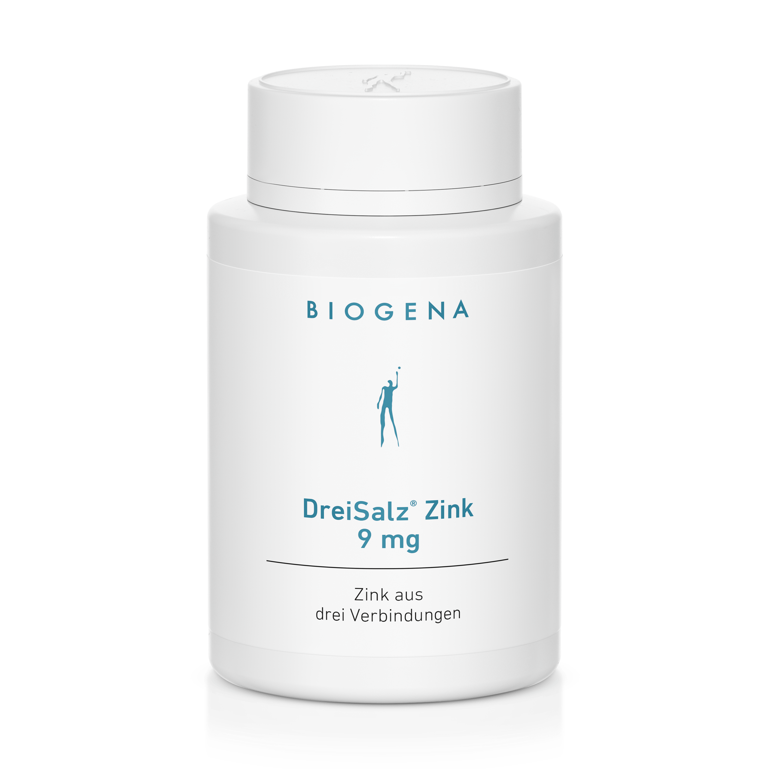 Biogena, DreiSalz® Zink 9 mg, Sticlă, alb, Zinc din trei compuși