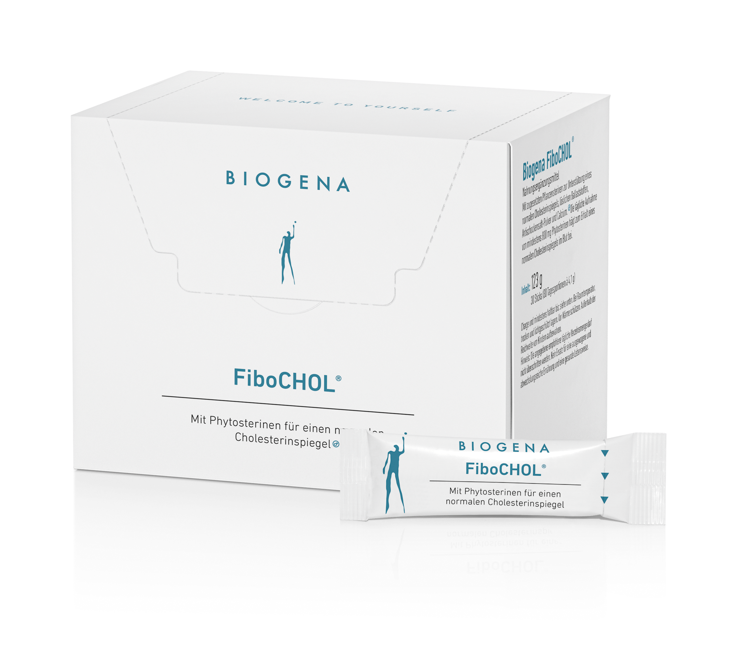 Biogena, FiboCHOL®, Cutie, alb, Cu fitosteroli pentru un nivel normal al colesterolului