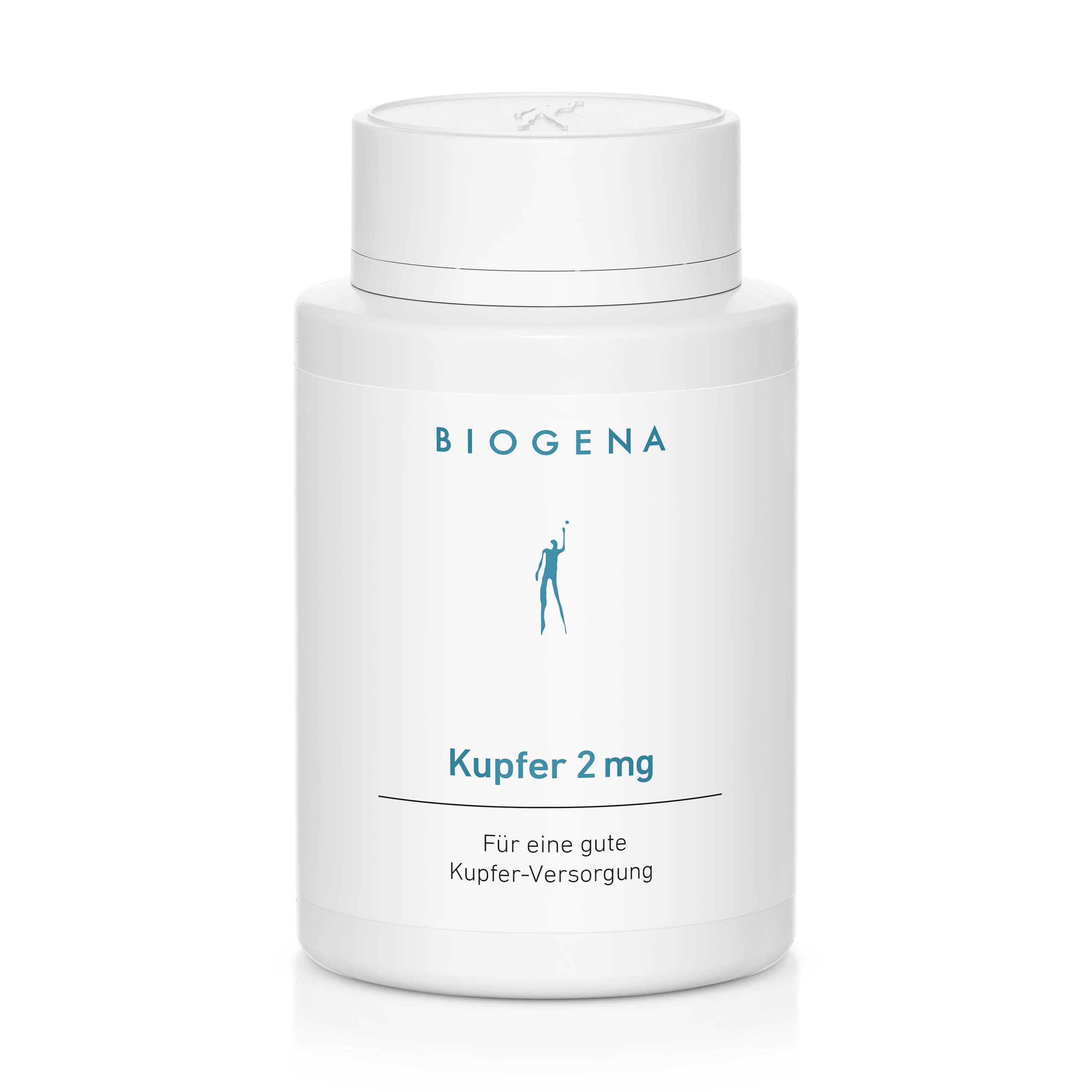 Biogena, Kupfer 2 mg, Sticlă, alb, Pentru un bun aport de cupru