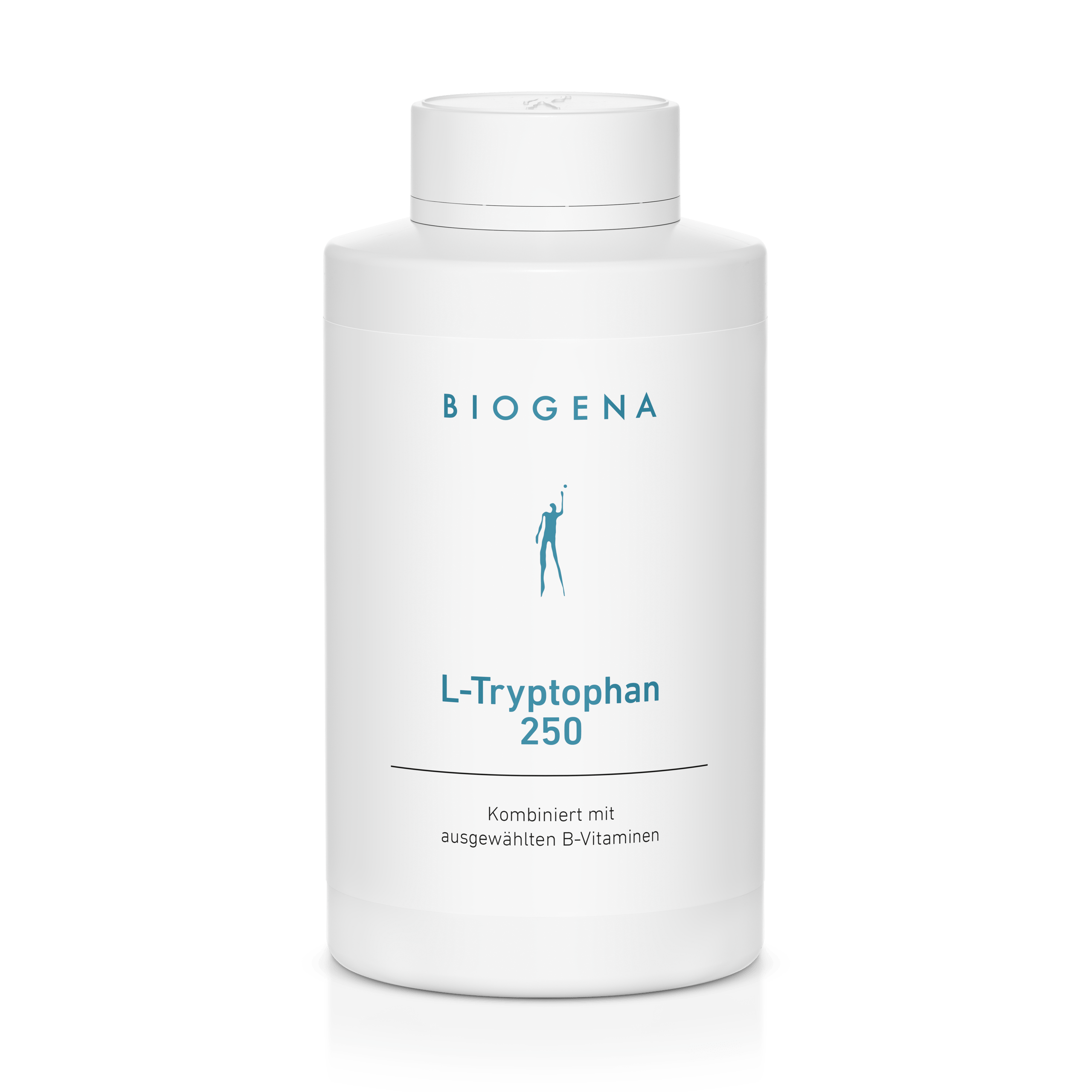 Biogena, L-Tryptophan 250, Sticlă, alb, Combinat cu vitamine B selectate