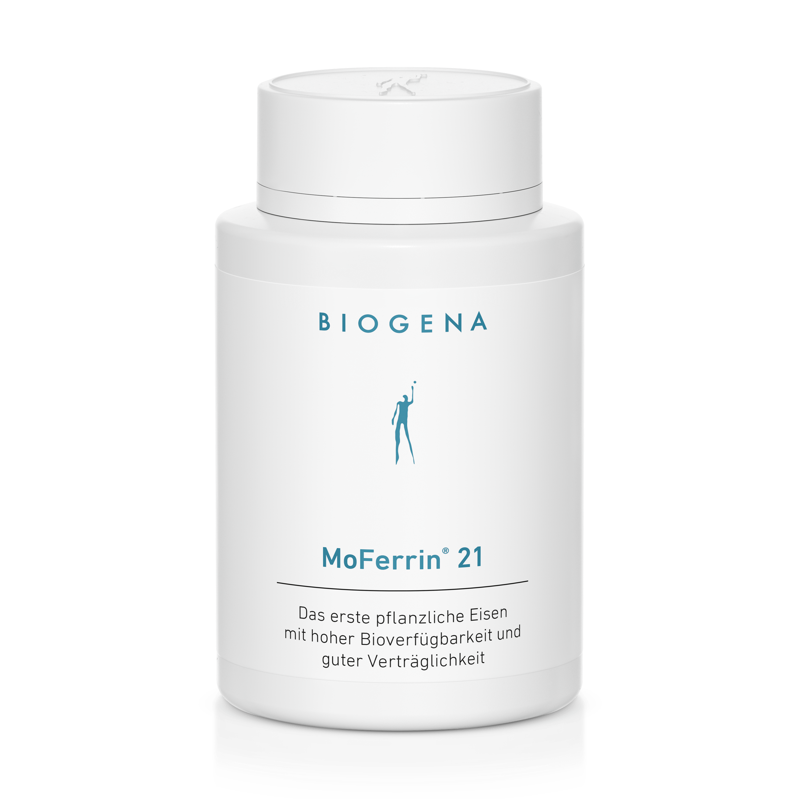 Biogena, MoFerrin® 21, Sticlă, alb, Primul fier vegetal cu biodisponibilitate ridicată și tolerabilitate bună