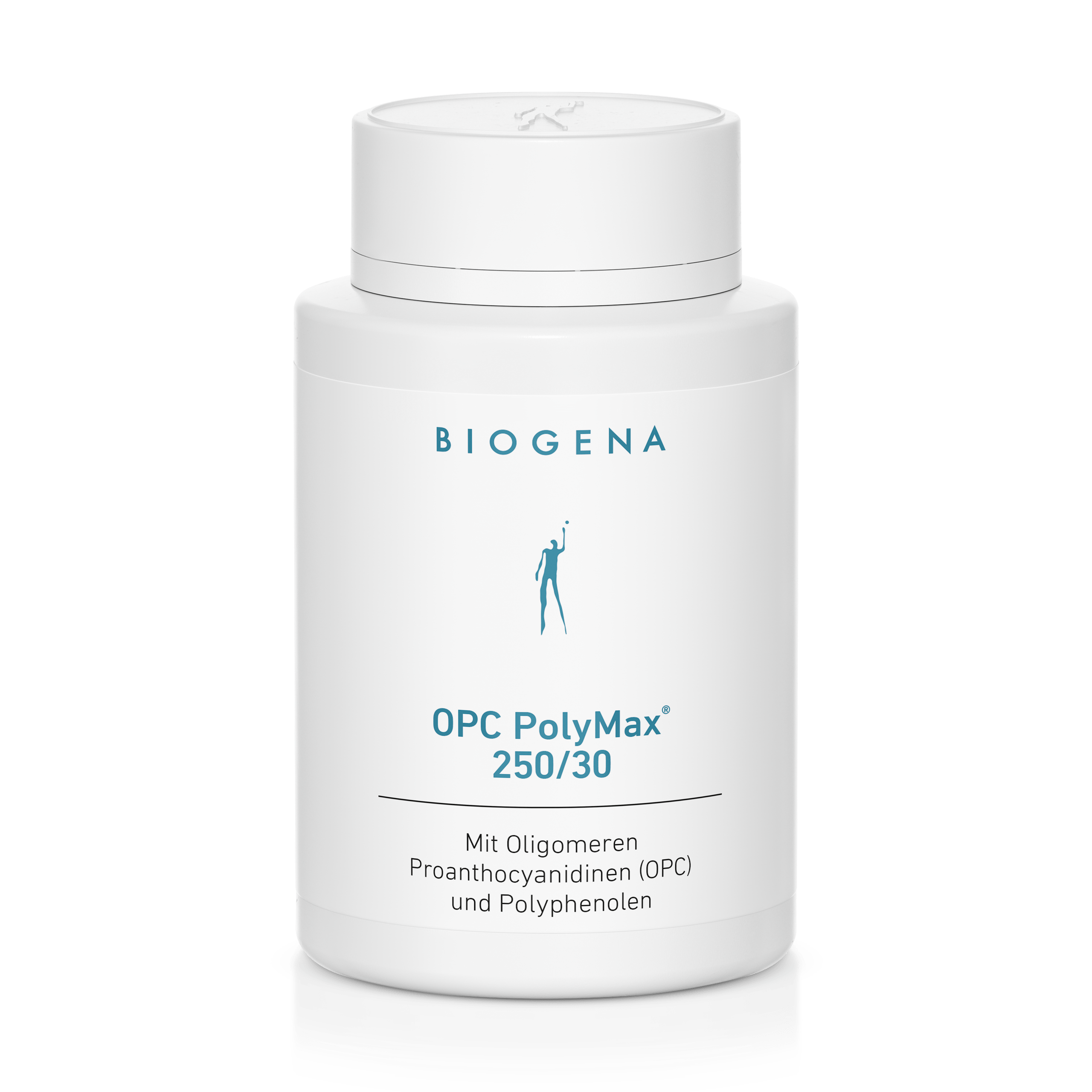 Biogena, OPC PolyMax® 250/30, Sticlă, alb, Cu proantocianidine oligomerice (OPC) și polifenoli