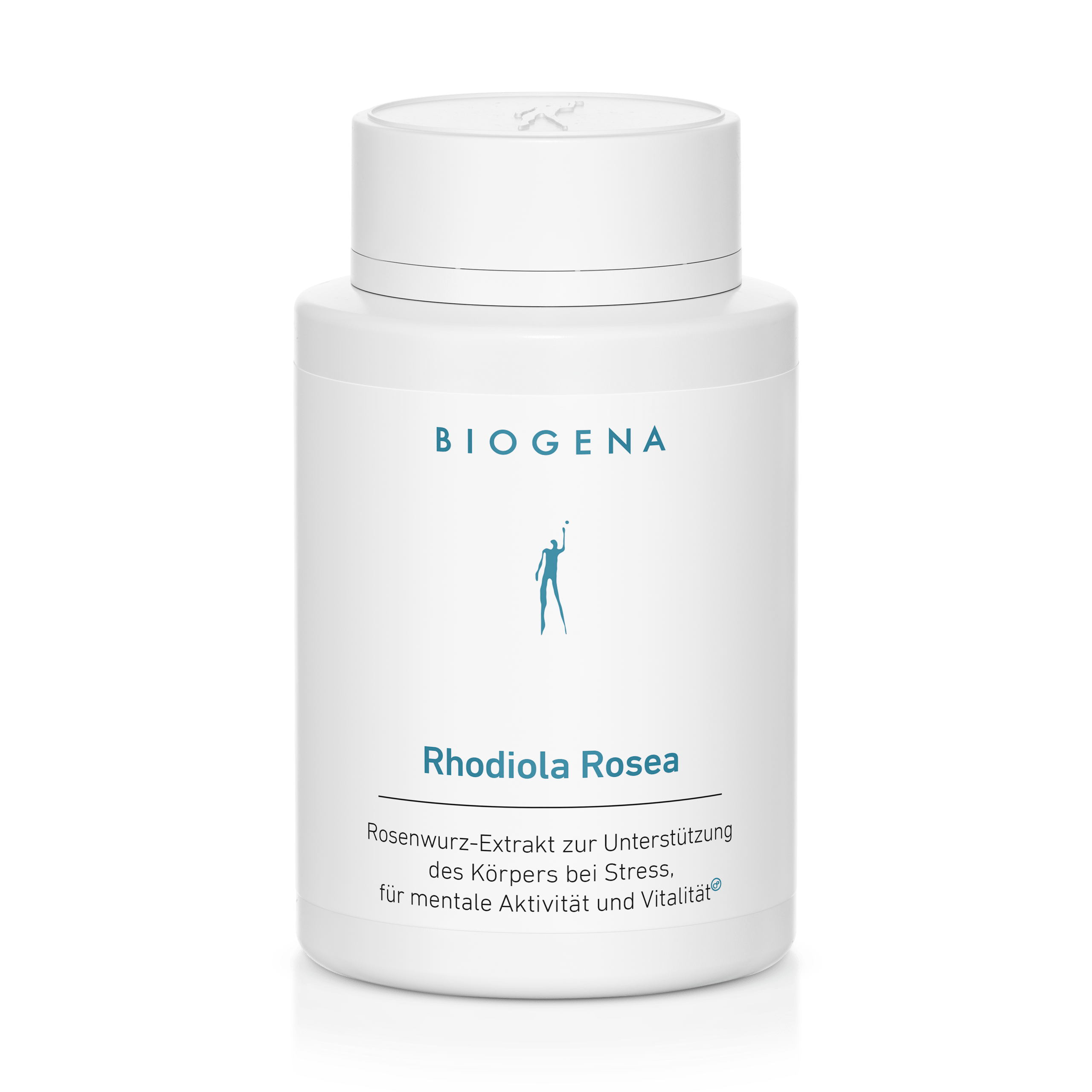 Biogena, Rhodiola Rosea, Sticlă, alb, Extract de rădăcină de trandafir pentru susținerea corpului în stres, pentru activitate mentală și vitalitate®