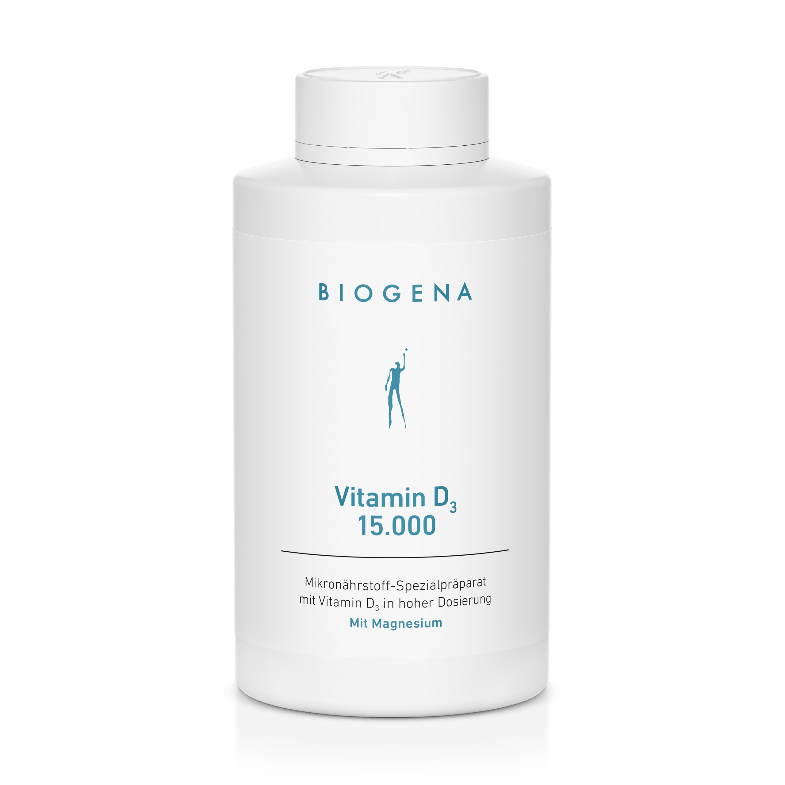 Biogena, Vitamin D₃ 15.000, Sticlă, alb, Preparat special de micronutrienți cu vitamina D₃ în dozaj ridicat Cu magneziu
