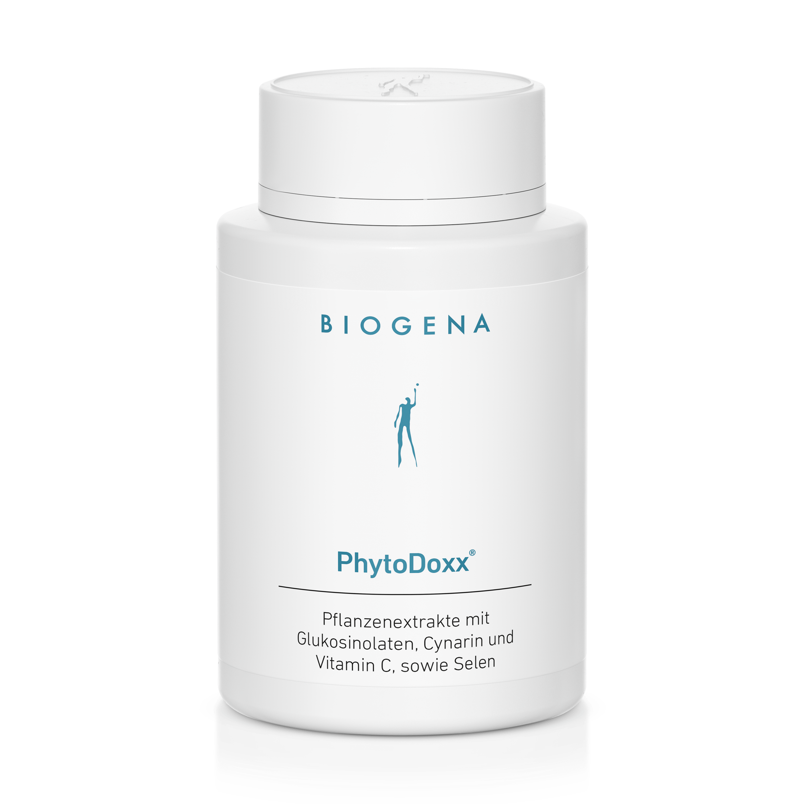 Biogena, PhytoDoxx®, Sticlă, alb, Extracte de plante cu glucozinolați, cinarină și vitamina C, precum și seleniu