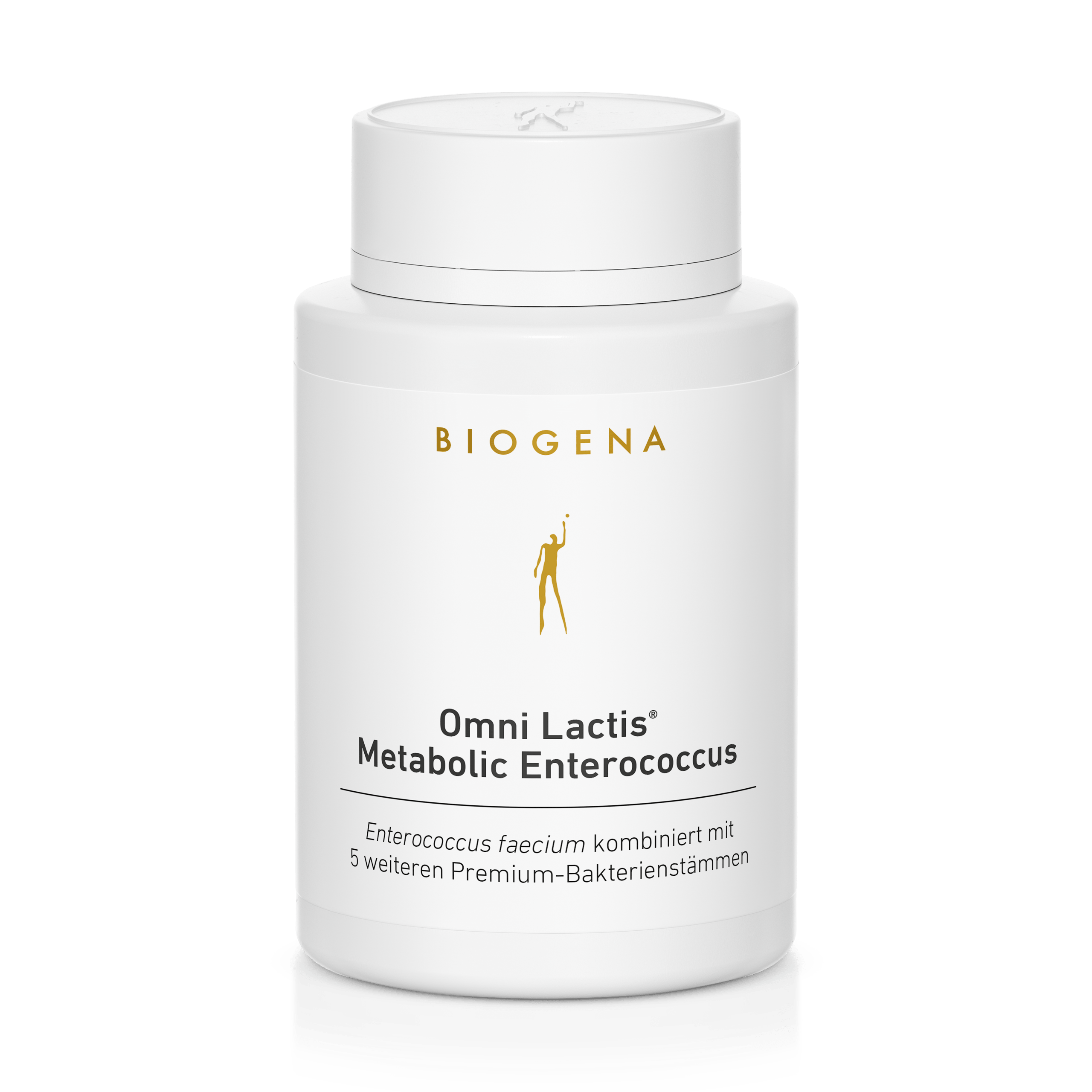 Biogena, Omni Lactis® Metabolic Enterococcus, Flasche, weiß, Enterococcus faecium kombiniert mit 5 weiteren Premium-Bakterienstämmen
