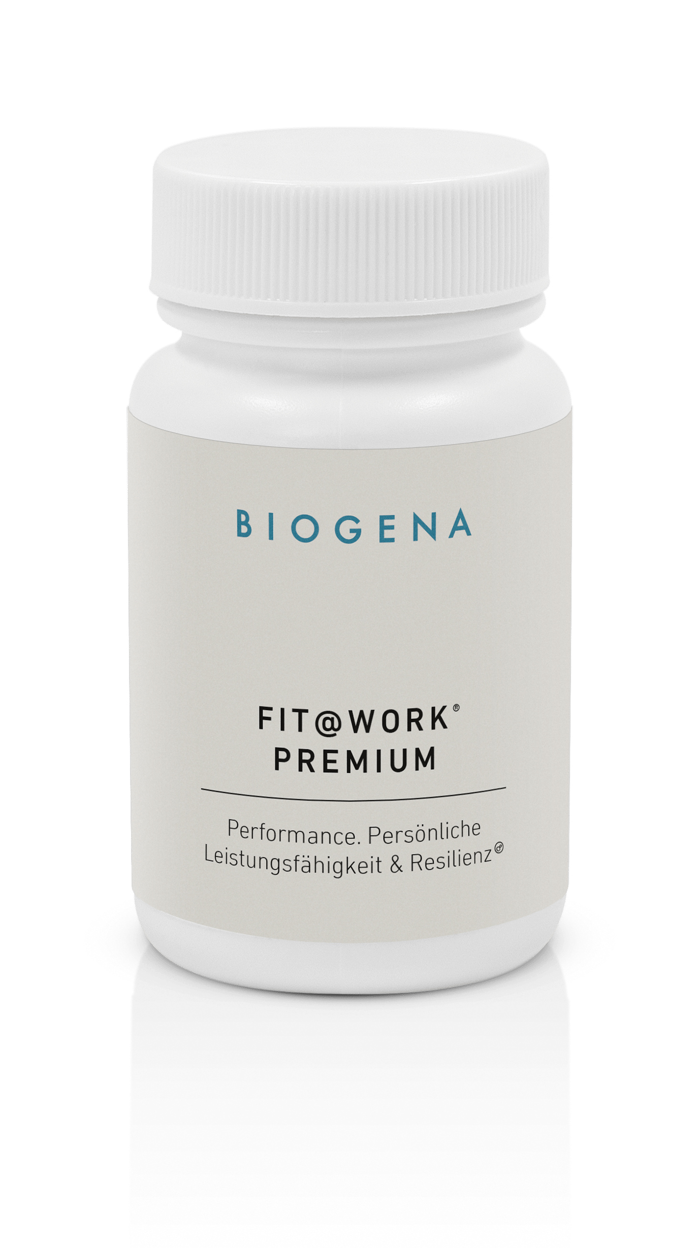 Biogena, FIT@WORK® PREMIUM, Sticlă, alb, Performanță. Performanță personală și reziliență®