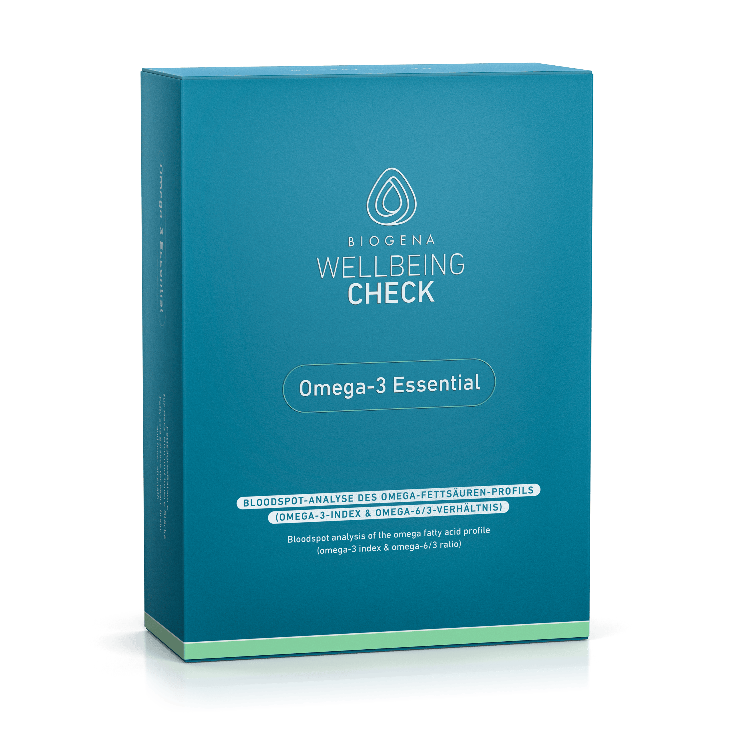 Biogena, WELLBEING CHECK, Carton, petrol, Omega-3 Essential