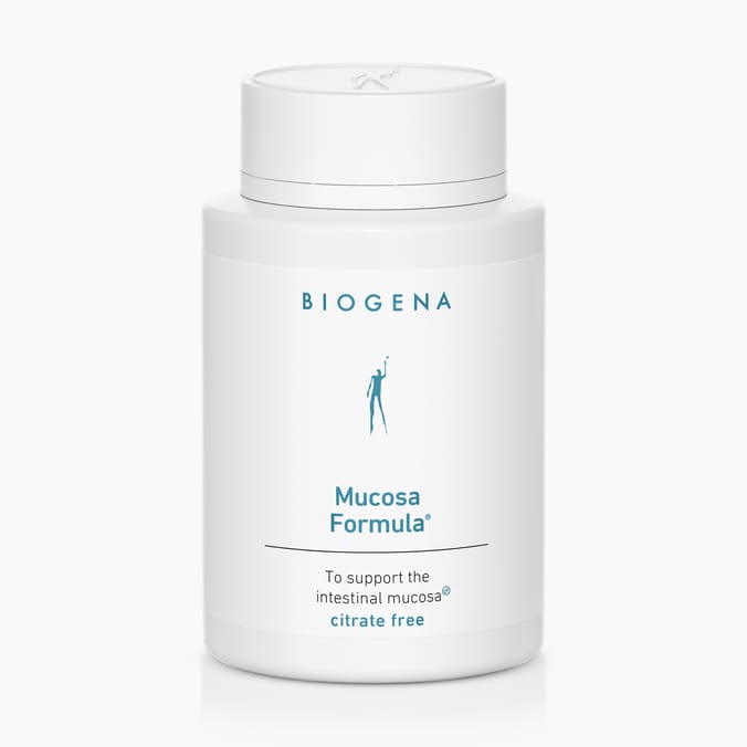 Biogena, Mucosa Formula®, Bottle, white, To support the intestinal mucosa® citrate free
