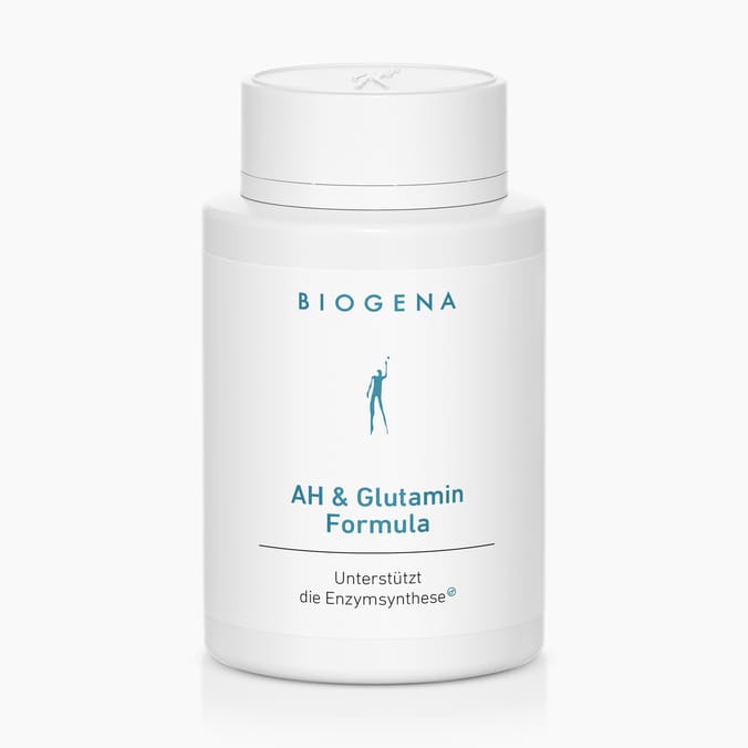 Biogena, AH & Glutamin Formula, Flasche, weiß, Unterstützt die Enzymsynthese®
