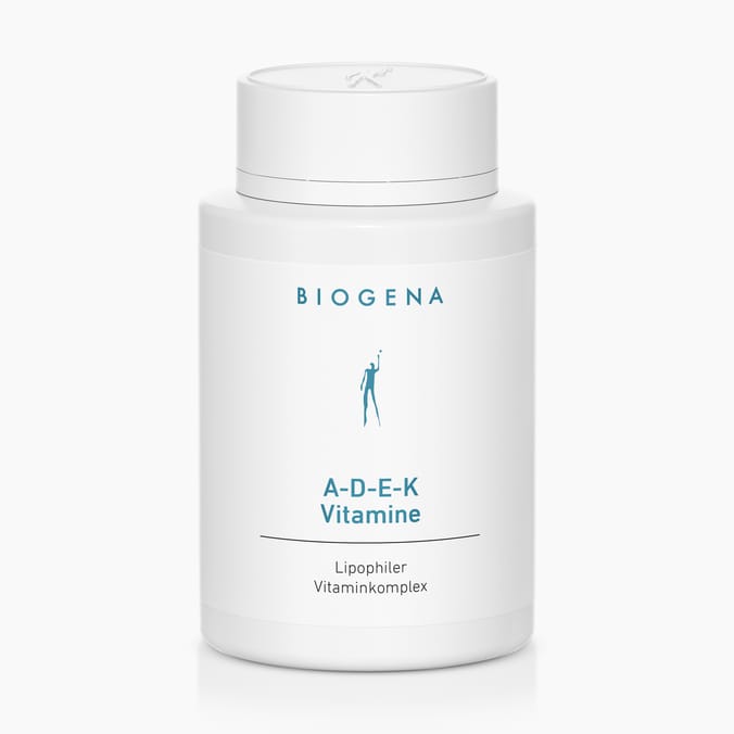 A-D-E-K Vitamine Biogena, A-D-E-K Vitamine, Flasche, weiß, Lipophiler Vitaminkomplex