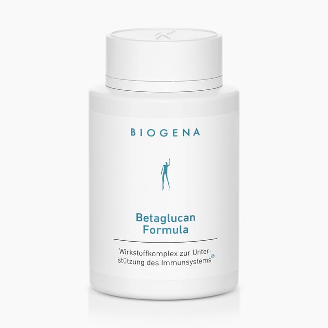 Biogena, Betaglucan Formula, Flasche, weiß, Wirkstoffkomplex zur Unter-stützung des Immunsystems
