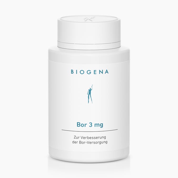 Biogena, Bor 3 mg, Bottiglia, bianco, Per migliorare l’apporto di boro