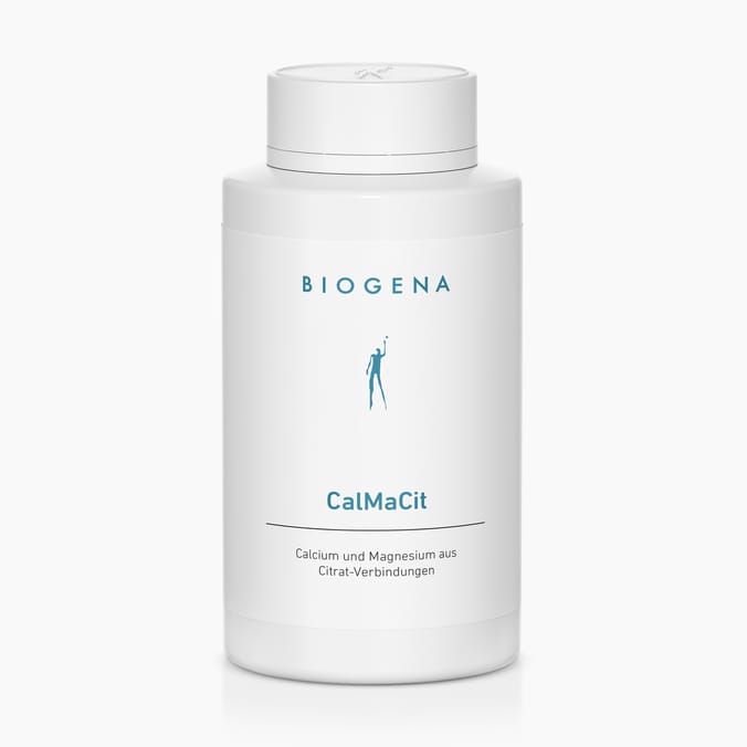 Biogena, CalMaCit, Flasche, weiß, Calcium und Magnesium aus Citrat-Verbindungen