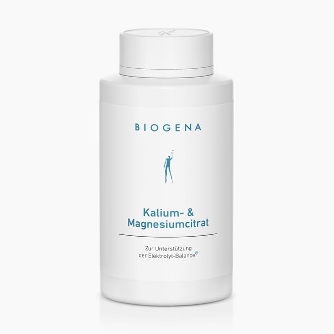 Biogena, Kalium- & Magnesiumcitrat, Flasche, weiß, Zur Unterstützung der Elektrolyt-Balance®