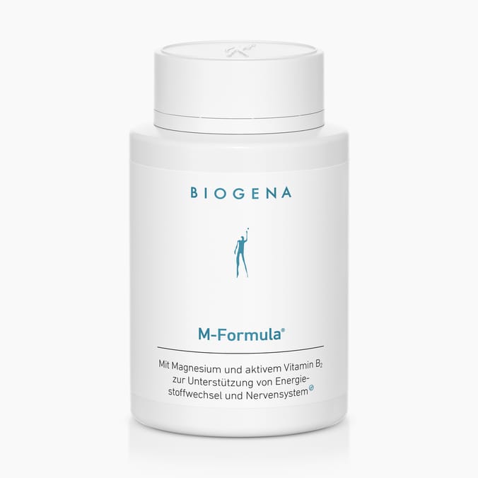 Biogena, M-Formula®, Flasche, weiß, Mit Magnesium und aktivem Vitamin B₂ zur Unterstützung von Energie-stoffwechsel und Nervensystem®